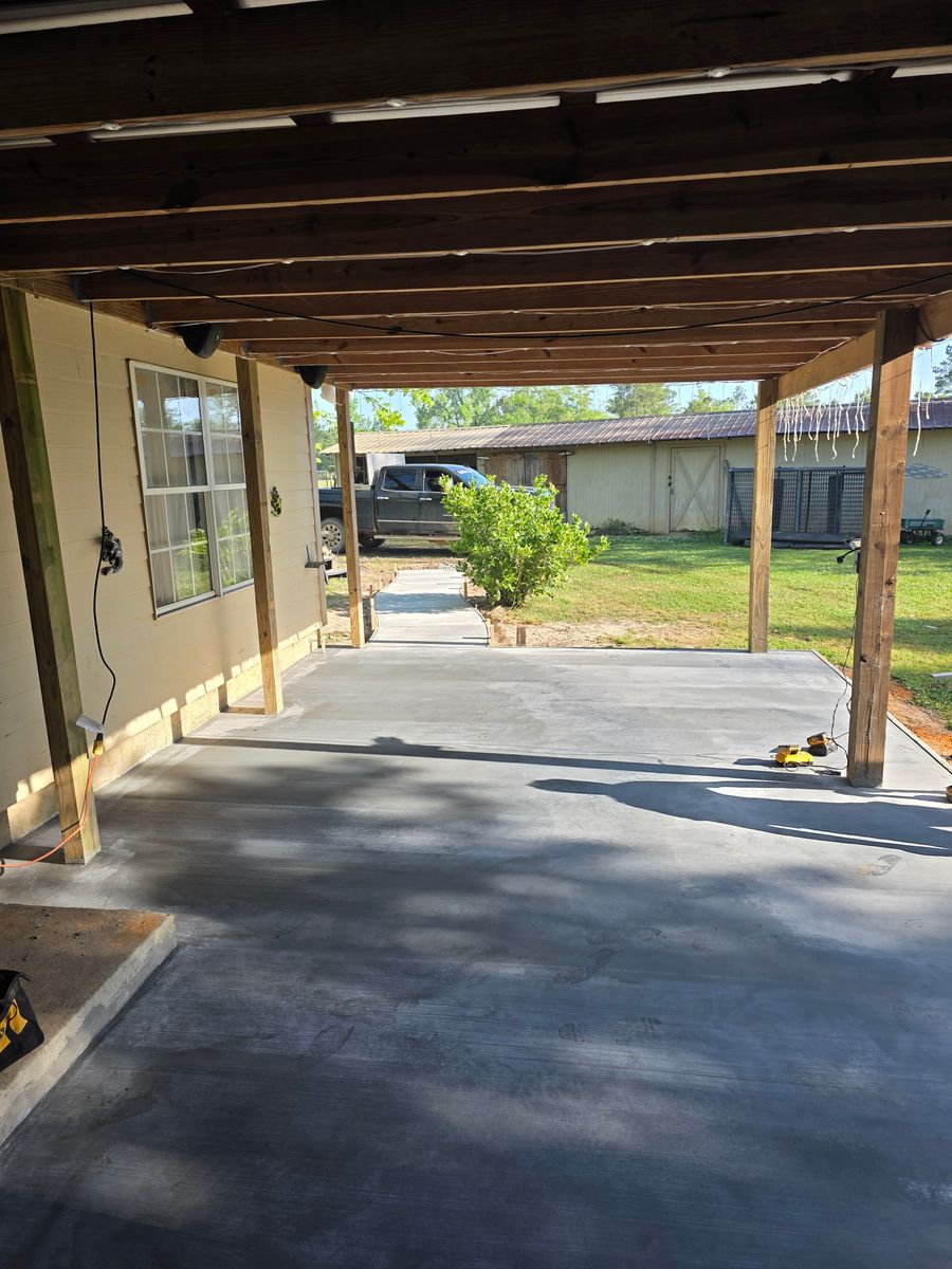 Patio Design & Construction for Southern Boys Concrete LLC in   Hosford, FL