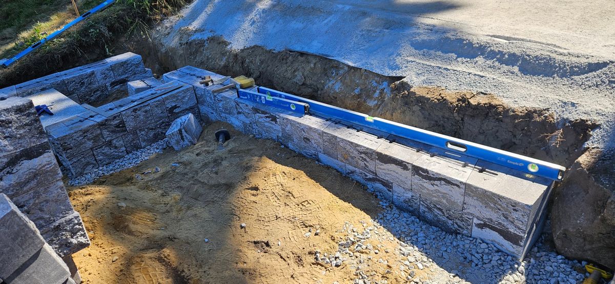 Retaining Wall Construction for BC Landscaping Masonry in Amesbury, MA
