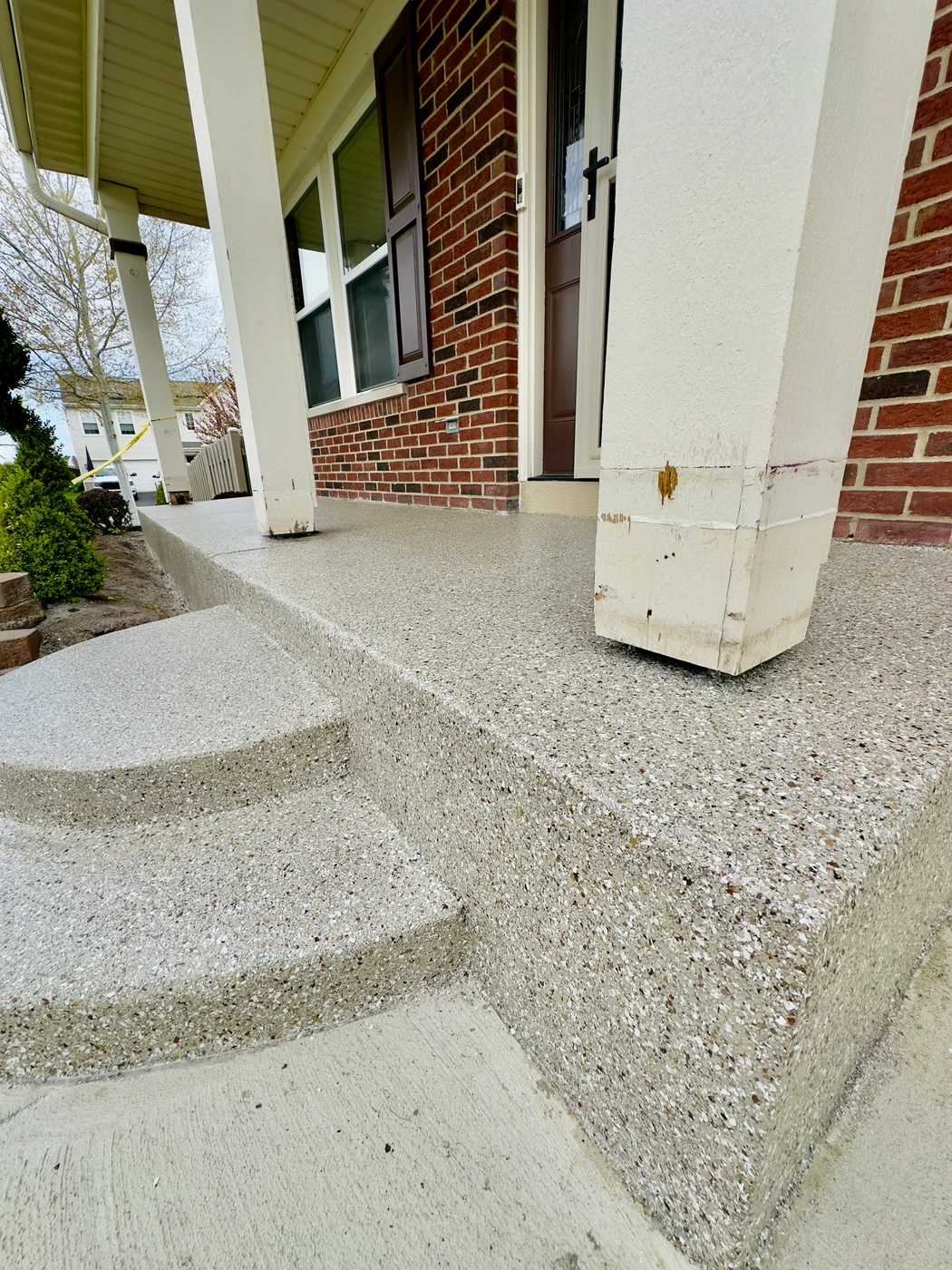 Finished patio floor coating — Lakeside Garage Floors
