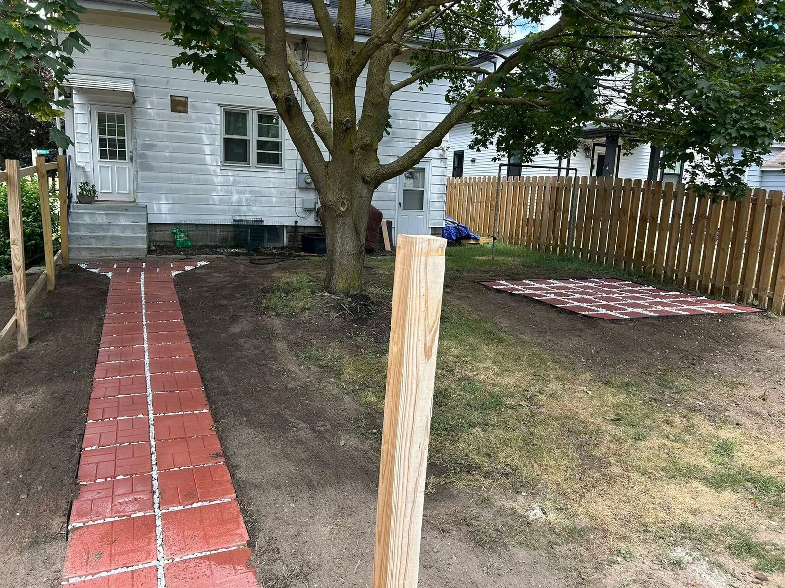 Backyard Path Install - after