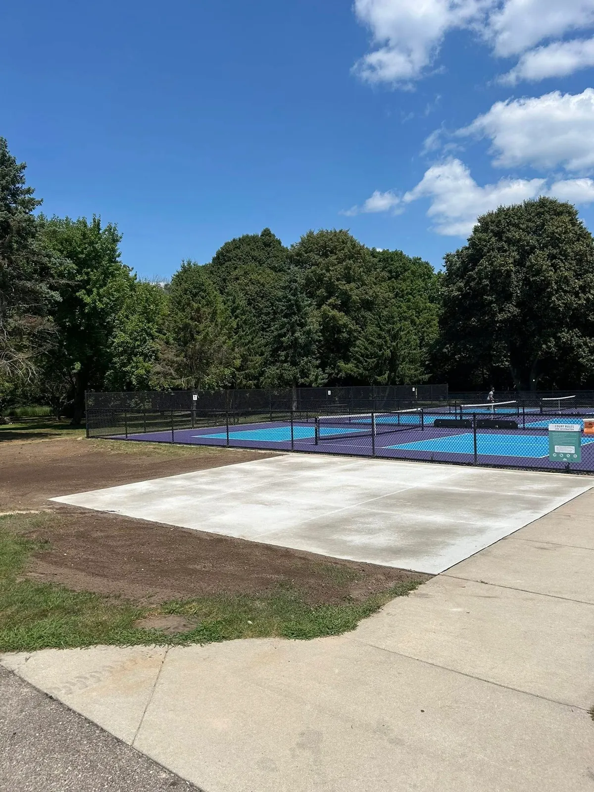 Tennis Court Paving - after