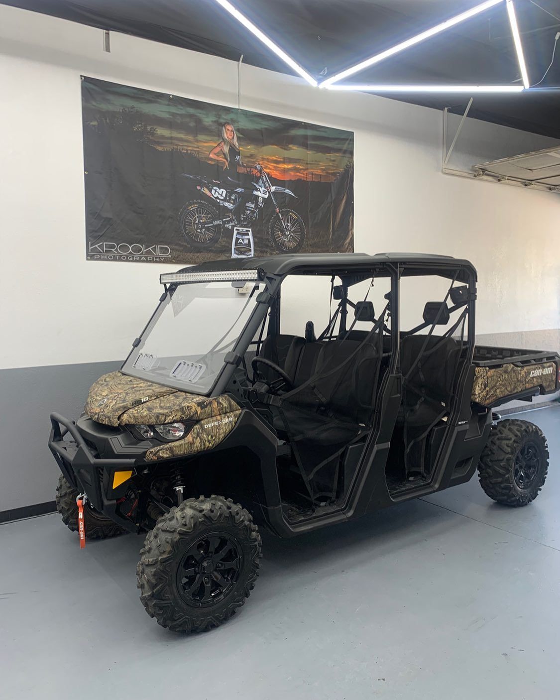 Can-Am Defender with cab and doors