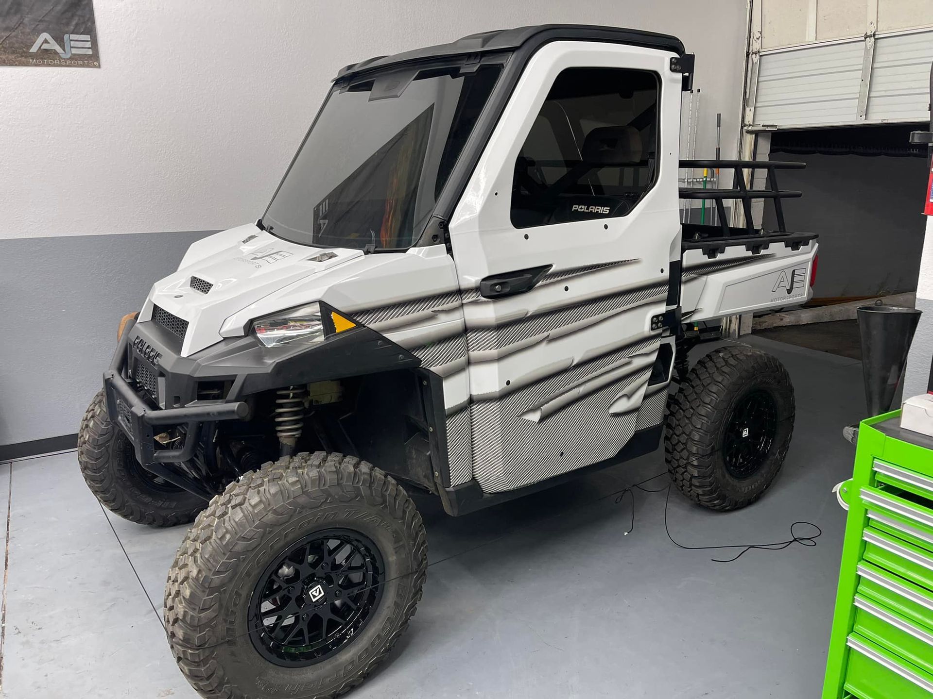 Polaris Ranger with a full cab