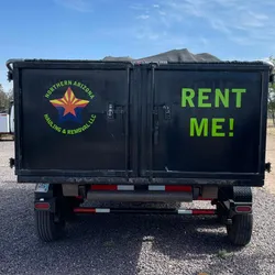 Need some place to store your trash? Call us and we'll gladly let you rent our dumpster. for Northern Arizona Hauling and Removal LLC in Prescott, AZ