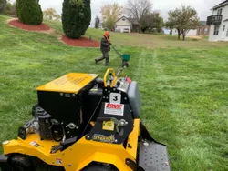 The Lawn Aeration service is a trusted, detail-oriented, and experienced service that will help keep your lawn healthy and looking great. We will aerate your lawn using specialized equipment to help improve the soil and root system. This will help your lawn absorb water and nutrients better, and will reduce the amount of for Jackson Lawn Services LLC in Florissant , MO
