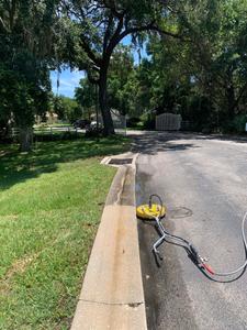 Concrete pressure cleaning with mold/mildew removing detergents added. for Cape Coast Pressure Cleaning & Soft Washing in Florida Central East Coast, 