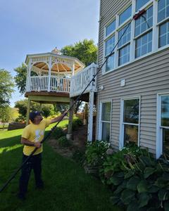 For residential properties we will clean your windows inside and out to remove smudges, dirt and dust buildup. We will have your windows looking crystal clear! for Paneless Window Cleaning LLC in Iowa City, IA