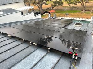 Our solar panel cleaning service is a safe and effective way to clean your solar panels. We use a low-pressure wash to remove dirt, dust, and debris from the panels without damaging them. for Patriot Window Cleaning LLC in Canyon Lake, TX