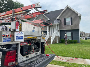 Our House and Roof Softwash service is a safe and effective alternative to pressure washing for cleaning homes and roofs. We use a gentle detergent solution to clean your home or roof without using high pressure, which can damage surfaces. for Oakland Power Washing in Clarksville, TN