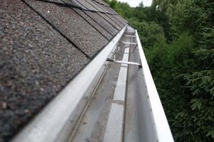 "Oh how the gutters are full" Don't sweat, we've been on so many roofs we almost stick to them like glue at this point. for True Blue LLC in Mankato, MN