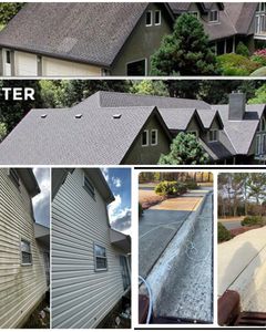 Our Home Softwash service utilizes gentle yet effective techniques to remove dirt, grime, and algae from your home's exterior surfaces for a clean and fresh appearance. for Critts Pressure Washing in Bethesda, NC