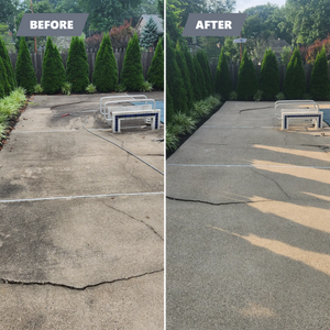 Our Concrete Cleaning service effectively removes unsightly stains, dirt, and grime from your concrete surfaces, restoring their original appearance and enhancing the curb appeal of your home. for READY SET POWER WASHING AND RESTORATION in Essex County, NJ