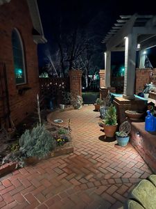 Illuminate your outdoor living spaces with our expert lighting services, enhancing safety and beauty while highlighting the unique features of your landscape for an inviting and functional nighttime ambiance. for Howerton’s Landscaping in Clemmons, NC