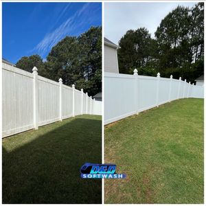 Our Fence Washing service efficiently and effectively cleans and restores your fence, removing dirt, grime, mold, and other contaminants to improve its appearance. for Parham's Pro Wash in Dacula, GA