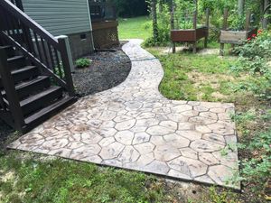 Our Driveway & Sidewalk Cleaning service is perfect for keeping your home's exterior looking its best. Our experienced professionals use high-pressure washing to clean away dirt, mud, and other debris from your driveway and sidewalks. for Kenny's Lawn Care & Pressure Washing in Henderson, NC