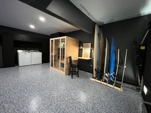 Create your dream home fitness space with our expert design and build service, providing a personalized and customized solution tailored to maximize your workout experience in the comfort of your own home. for Beachside Interiors Design & Remodeling in Newport Beach, CA