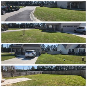 Our mowing service provides a professional, high-quality cut to your lawn. We ensure that your lawn looks great and is healthy all season long. for Heroy's Lawn Services in Jacksonville, North Carolina