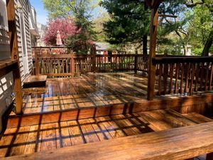 We offer Deck and Fence Restoration services to make your outdoor space look like new again. Our Pressure Washing & Soft Washing team can restore the beauty of your deck or fence quickly and efficiently. for Calvert Clean Up, Pressure Washing & Hauling LLC in Pasadena, MD