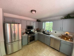 Our kitchen and cabinet refinishing service can give your cabinets a brand new look without the cost or hassle of replacing them. We'll lightly sand and refinish your cabinets to restore their natural beauty, then seal and protect them with a durable finish. for Maicks Painting in Villa Rica, GA