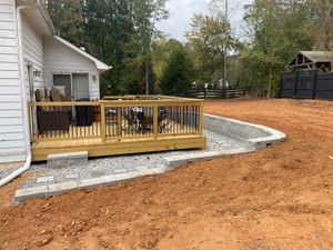 Our retaining wall service enhances your landscape by providing essential support and preventing soil erosion, ensuring stability, durability, and aesthetic appeal for any home project. Trust us for expert craftsmanship and reliability. for Georgia Pro Scapes in Cumming, Georgia