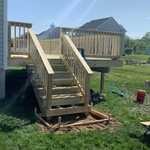 Our Deck & Patio Installation service will help you create an outdoor living space that is perfect for your home. We can install a deck, patio, or porch that is tailored to your needs and preferences. for M&P Contracting, LLC in Burlington County, NJ