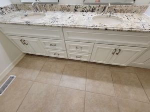 "Our Kitchen and Cabinet Refinishing service offers homeowners a cost-effective solution to transform their outdated kitchen cabinets into beautiful, modern surfaces with professional-grade paint and techniques. for Brush Brothers Painting in Sioux Falls, SD