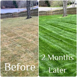 Our Fertilization service ensures your lawn receives the necessary nutrients for healthy growth, promoting lush greenery and a vibrant landscape. for Earth First Turf, LLC in Woodstock, GA