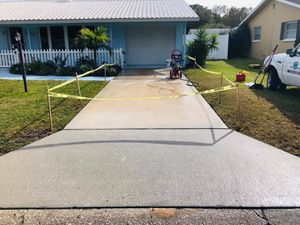 Our driveway pressure washing service uses a high-pressure stream of water to clean your driveway. Our experienced professionals will make sure that every nook and cranny is cleaned, removing all the dirt, grime, and stains. for Chile Can LLC  in Pasco County , Fl