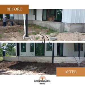 Our Retaining Wall Construction service provides homeowners with expertly installed walls that effectively prevent soil erosion and improve the aesthetic appeal of their outdoor space. for Guzman's Landscaping Services in Austin, TX