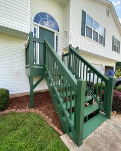 Deck staining is a process that can help improve the overall appearance of your deck while also protecting it from the elements. Our experienced painters near me crew can help you choose the right stain for your needs and then apply it in a professional and timely manner. for Maicks Painting in Villa Rica, GA