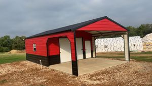 need room to park your truck and store some of your items? Then a combo unit from Metal Structures is perfect for you! for Metal Structures in Huntington, TX