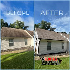 Our roof cleaning service is a safe and effective way to clean your roof of any dirt, moss, or algae. We use a low-pressure wash to remove these contaminants without damaging your roof. for GMGI Enterprises Cleaning services in Locust Grove, GA