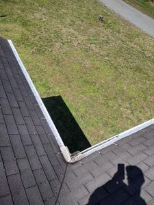Our Gutter Cleaning service is a great way to keep your gutters clean and free of debris. We use high powered pressure washers to blast away any build-up, and then we'll clear out the gutters with a rake. for Clover's Pressure Washing in Livingston, Tennessee
