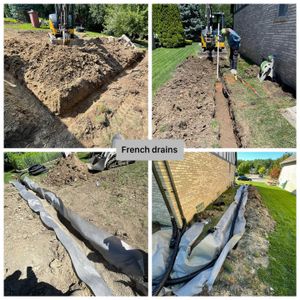 We provide French drain installation services to help protect your home from water damage and flooding. Installing a French drain can also reduce basement humidity and improve overall drainage. for DeBuck’s Landscape & Design in Richmond, MI