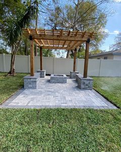 Enhance your outdoor space with our custom pergolas, designed for beauty and functionality. Enjoy added shade and style while creating the perfect setting for relaxation or entertaining in your backyard. for King Kutz Landscaping in Apopka, FL