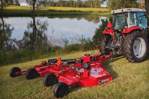 Bush Hogging is a service that uses specialized heavy-duty equipment to cut thick vegetation and overgrown brush from lawns, pastures, and fields. for B&L Management LLC in East Windsor, CT