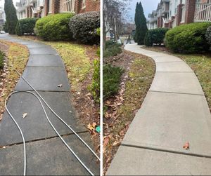 Our Driveway and Sidewalk Cleaning service will eliminate dirt, grime, weeds, and moss from your driveway or sidewalk for a sparkling clean finish. for Rays Pressure Washing in Peachtree, GA