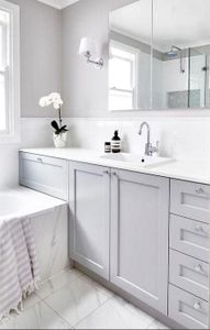 We offer premium Bathroom Vanities as part of our Remodeling and Construction Service, providing homeowners with high-quality solutions for their bathroom needs. for Platinum Kitchen Bath and Flooring in Port Orange, FL