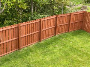 Our Fence Staining service enhances the appearance of your fence, provides protection against weathering and prolongs its lifespan, ensuring long-lasting beauty for your property. for KND Painting, LLC in Milwaukee,  WI