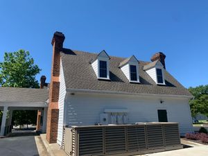 Our Roof Cleaning service is a safe and effective way to remove built-up dirt, grime, and algae.  If left untreated these contaminants can shorten the life of your roof.  We use a low-pressure process and eco-friendly solutions to maintain the longevity of your roof. for  Virginia Service Company in Chesterfield, VA