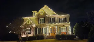 Brighten your home this festive season with our professional holiday lighting service, adding magic and cheer to your landscape with stunning, carefully designed light displays tailored just for you! for Ace Landscaping in Trumbull, CT