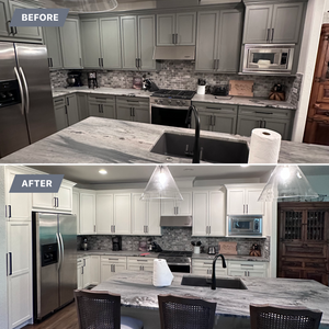 Upgrade your outdated kitchen and cabinets with our professional refinishing service. Transform the look of your space and enjoy a fresh, modern finish that will enhance your home's overall aesthetic. for Jose Ramos Painting in Asheville, NC
