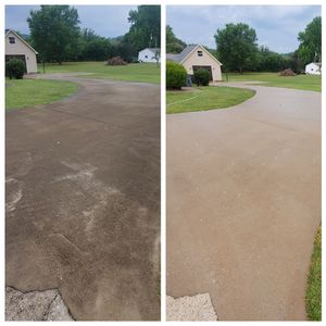 Our Concrete Cleaning service provides homeowners with a thorough and effective solution to remove dirt, stains, and grime from their driveways, walkways, patios or other concrete surfaces. for Shoals Pressure Washing in Florence, AL