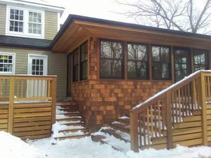 Our Exterior Renovations service enhances your home's curb appeal and durability, offering high-quality materials and skilled craftsmanship to transform roofs, siding, windows, and landscaping into beautiful and lasting upgrades. for Richard Easton Construction LLC in Keene, NH