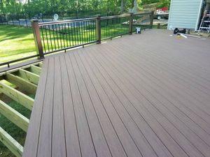 Our Composite Decking service offers homeowners a durable and low-maintenance decking solution, enhancing their outdoor living space with beautiful and long-lasting composite materials. for Kerns Building & Home Improvement in Winchester, VA