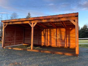 Our Livestock Shelters offer your livestock high-quality, durable shelters, providing them with protection and comfortable living space while also enhancing the overall appearance of your property. for Oats Equestrian Fencing LLC in WA / Oso, WA