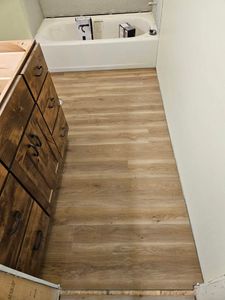 Explore our expert vinyl flooring services, offering durable and stylish solutions that enhance your home's aesthetic while providing easy maintenance and long-lasting performance for any room in your house. for Fine Line Floor, LLC in Pagosa Springs, CO