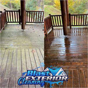 Our Deck & Patio Cleaning service effectively removes dirt, grime, and moss buildup from your outdoor spaces, restoring their beauty and ensuring a clean area for relaxation or entertaining. for Blast Exterior Cleaning in  Hendersonville, NC