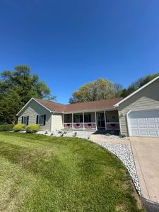 Transform your outdoor space with our Rock Mulch Beds service, offering durable and aesthetically pleasing ground cover that enhances curb appeal, reduces soil erosion, and requires minimal maintenance for a pristine landscape. for Blakescape in Elkhart, IN