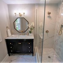 We offer full-service bathroom renovation, from design to installation - transforming your existing space into a beautiful and functional new oasis. for Spearhead General Contracting in Indianapolis, Indiana
